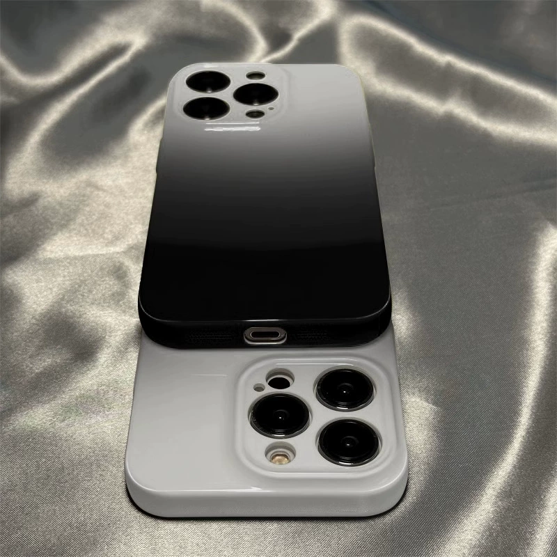 Apple, черный iPhone 16, чехол-картина с градиентом, iPhone, 15promax, 14plus