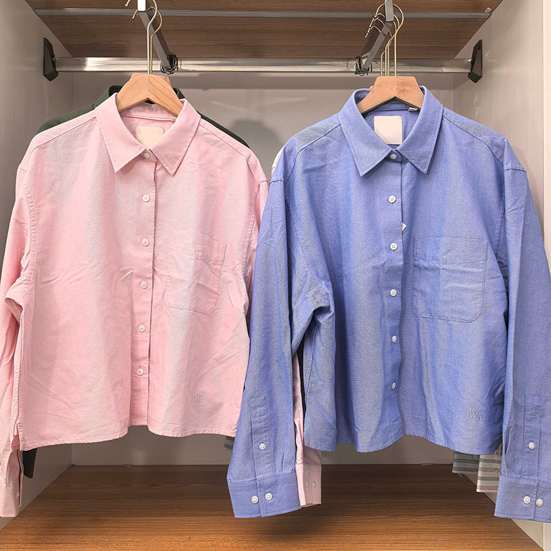 Women's Collaborative Oxford Fabric Box-Shaped Shirt/Casual Solid Color Long-Sleeve Shirt/Blouse Air Conditioning Shirt 488520 Women's Collaborative Oxford Fabric Box-Shaped Shirt/Casual Solid Color Long-Sleeve Shirt/Blouse Air Conditioning Shirt 488520