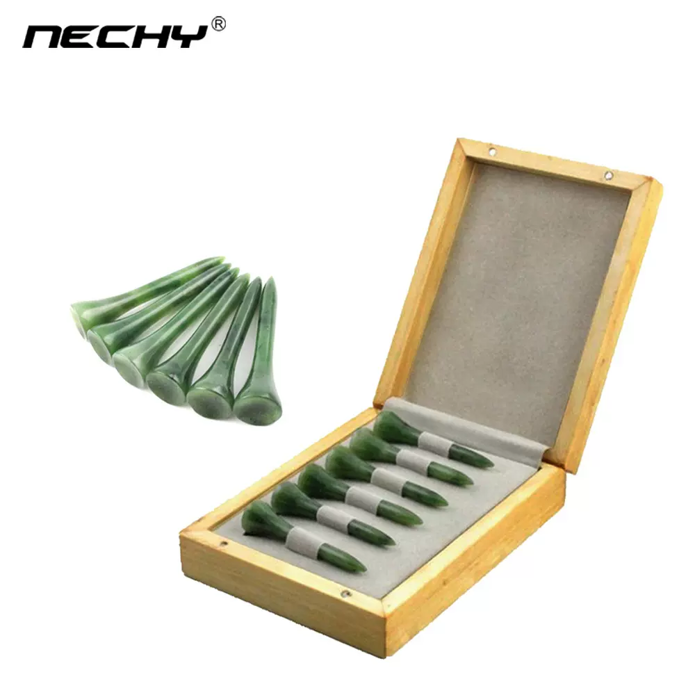 翡翠玉球TEE批发 定制GOLF配件用品VIP礼品套装礼盒 高尔夫球钉