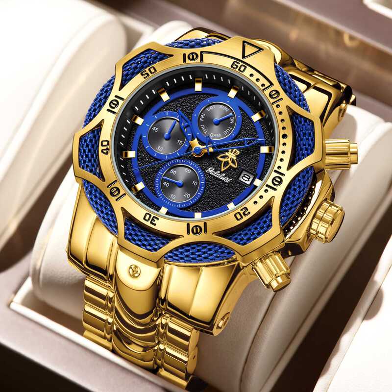 Yalalusi Extra-Large Dial Three-Hand Men's Watch, High-End Watch, Popular Model on Independent Websites, Available for Dropshipping