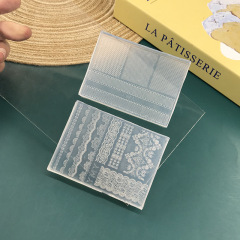 高透耐氧化立体浮雕美甲模具蕾丝网纱花纹图腾指甲装饰模具批发