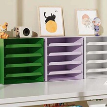 桌面信盘家用玄关置物架钢制抽屉式分层化妆品办公文件收纳密码柜