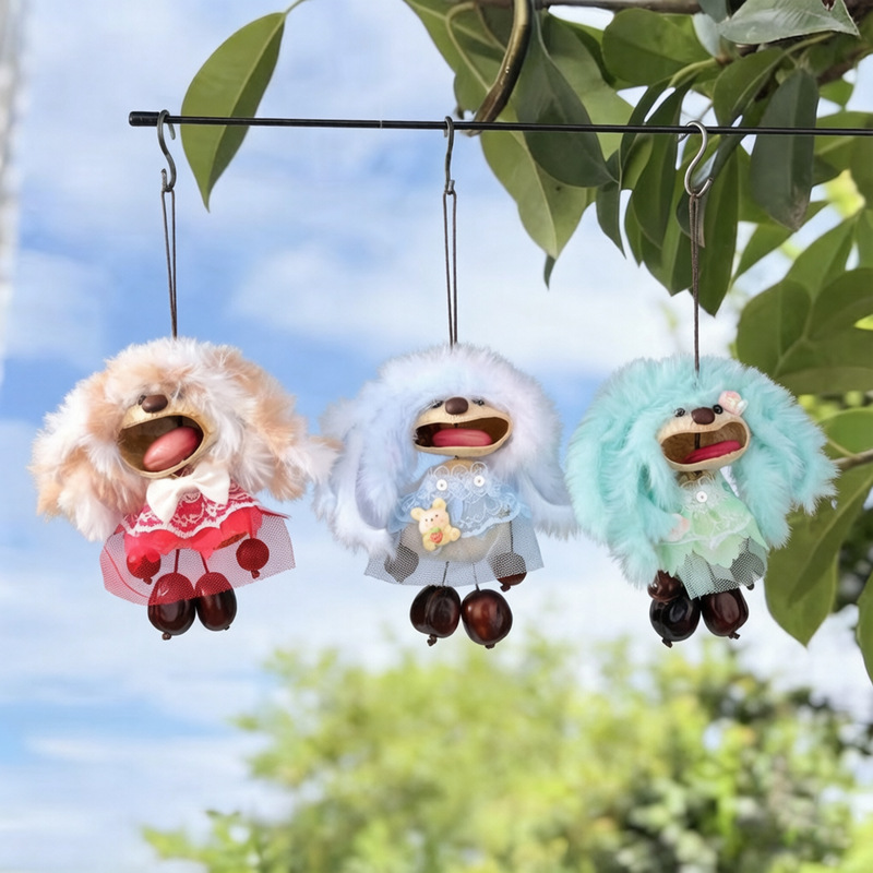 Dopamine Curly-Haired Little Monster Shell Doll DIY Material Kit Pendant Pod Doll Shell Car Hanging Bag Hanging Accessory Dopamine Curly-Haired Little Monster Shell Doll DIY Material Kit Pendant Pod Doll Shell Car Hanging Bag Hanging Accessory