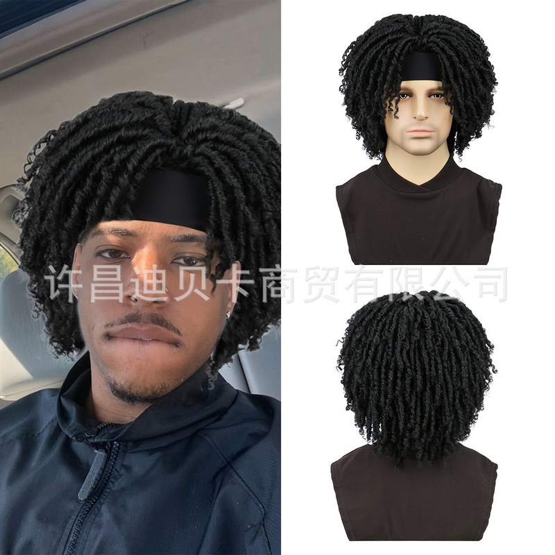 許昌外国貿易化学繊維ウィッグチューブカーブ中空アフロドレッドヘアアイスリボンヘッドギアアフロドレッドヘアウィッグ|undefined