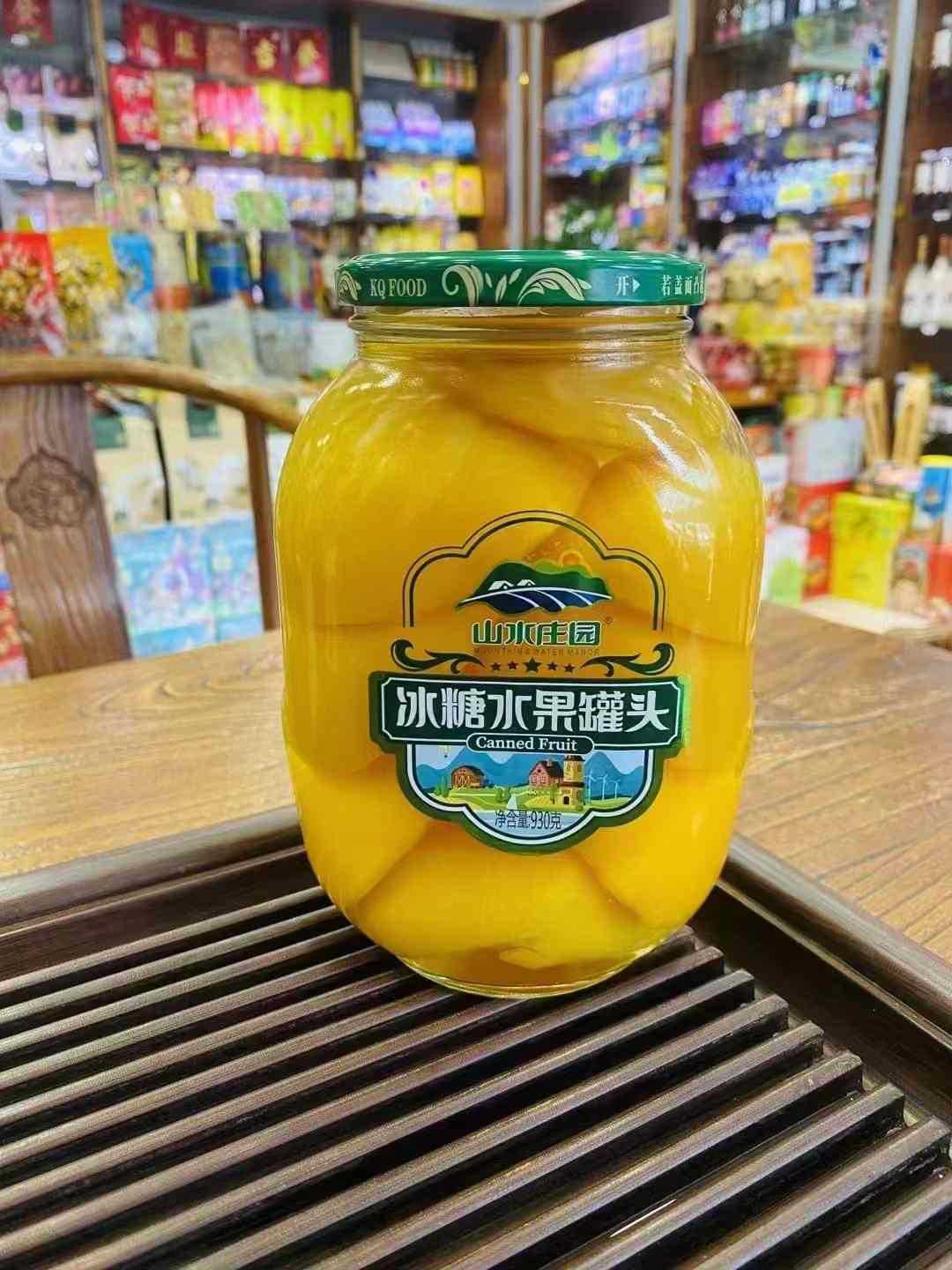 풍경 매너 락 캔디 노란 복숭아 통조림 930g * 12병/개, 12의 배수로 섭취하세요.