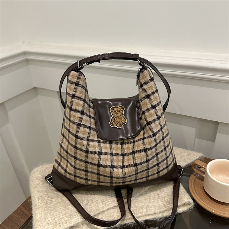 Casual lona tote para mujeres de gran capacidad 2024 nueva mochila multifuncional alta sensación de viaje de viajes de viaje mochila