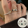 Retro fashionable ring, silver 925 sample, on index finger