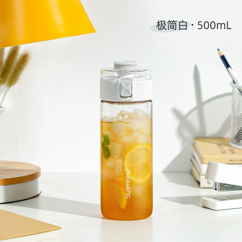 富光 Plastic capacious handheld teapot for water with glass, summer glass for gym