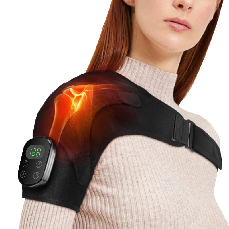 Amazon レッドライト理学療法加熱マッサージショルダーパッドワイヤレスコントロール取り外し可能な 6 スピード電気マッサージ器具クロスボーダー|undefined