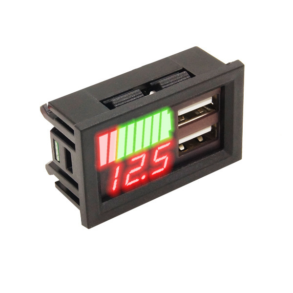 【Pqv58A】Dual Voltage and Power Display + Dual USB Phone Charging, Lead-Acid, Ternary, Lithium Iron Battery Options Available 【Pqv58A】Dual Voltage and Power Display + Dual USB Phone Charging, Lead-Acid, Ternary, Lithium Iron Battery Options Available