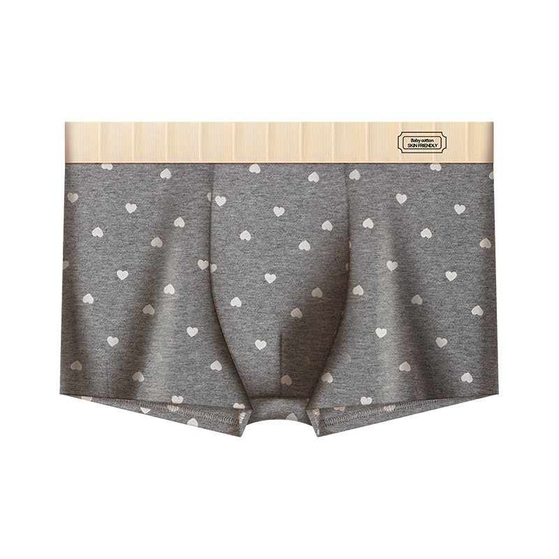 Nuevo otoño y invierno algodón interior de hombre estricado suave y cómodo transpirable 10A antibacteriano pantalones cortos jóvenes