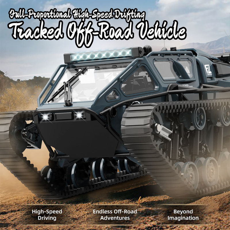 JJRC cross-border new C8812 all-terrain off-road tracked tank 2.4G remote control children's toy RC remote control car