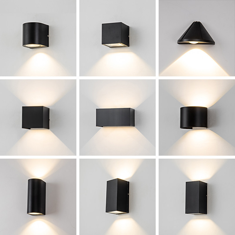 Led Wall Light with Dual Heads for up and down Lighting, Modern Minimalist Outdoor Bedside Hotel Creative Staircase Waterproof Door Head Wall Washer Led Wall Light with Dual Heads for up and down Lighting, Modern Minimalist Outdoor Bedside Hotel Creative Staircase Waterproof Door Head Wall Washer
