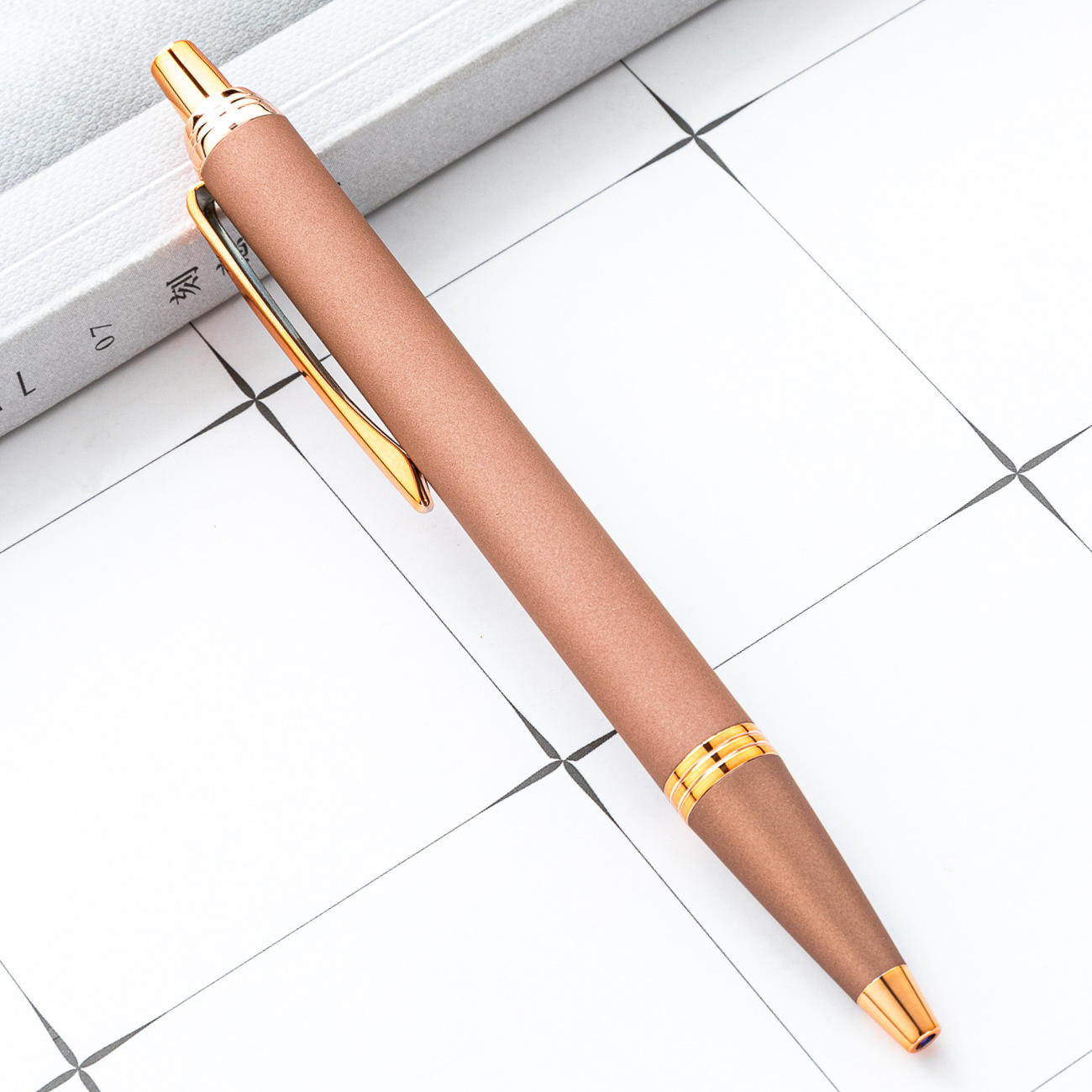 Nuevo bolígrafo de prensa puede imprimir logotipo hotel corporativo publicidad bolígrafo de regalo multicolor metal bolígrafo mayorista