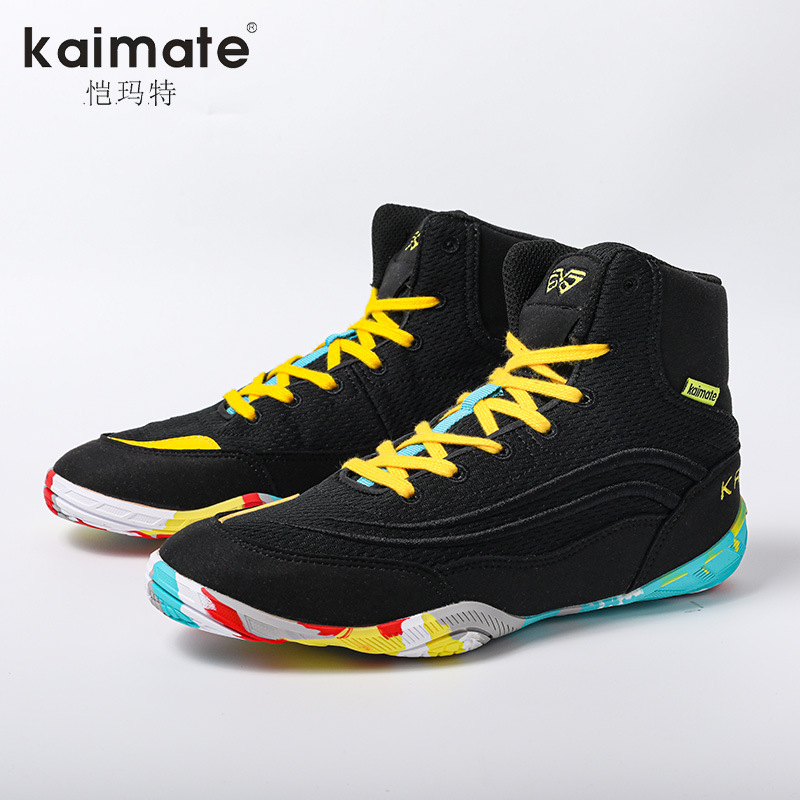 Children's Professional Low-Top Boxing Shoes, Fighting and Wrestling Training Shoes, Muay Thai Fighting Martial Arts Fitness Breathable Sanda Shoes