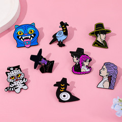 卡通个性 K-POP：猎魔女团金属徽章动画人角色合金胸针百搭配饰