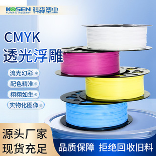��ɭKOSEN PLA+���gCMYK͸�⸡�����b PLA�ĲĽM��ɫ3D��ӡ4KG