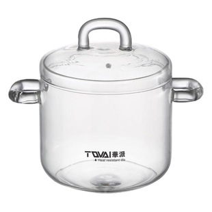 Nordic tableware with lid binaural glass stew Cup open fire heating health home water stew nest cup soup cup wholesale