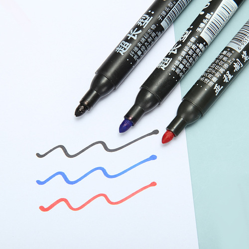 Oil-based black marking pen, commonly used marker pen for foreign trade packaging marking, logistics company express water-based marker pen