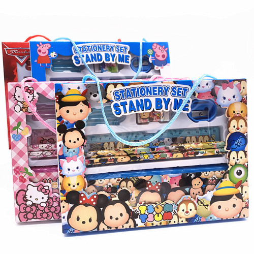 Kindergarten school stationery set gift box learning gift spree children's birthday gift student prizes wholesale