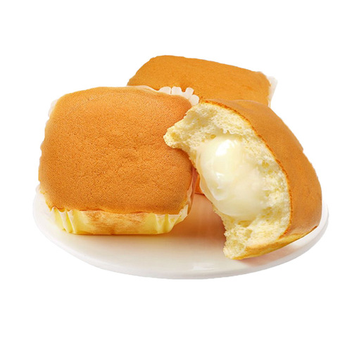 Puff Cream Cheesecake with Salted Soy Milk Filling, 10 Pk/500g, Nutritious Breakfast, One-Time Delivery
