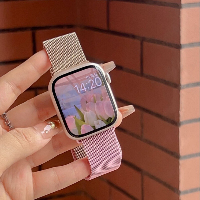 Suitable for iwatch98 strap Apple Watch Milan Applewatch10 metal gradient magnetic female senior SE Suitable for iwatch98 strap Apple Watch Milan Applewatch10 metal gradient magnetic female senior SE