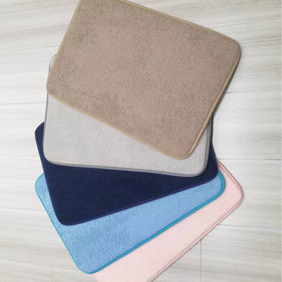 Juego de Alfombrillas de Baño de 3 Piezas Absorbente y Antideslizante