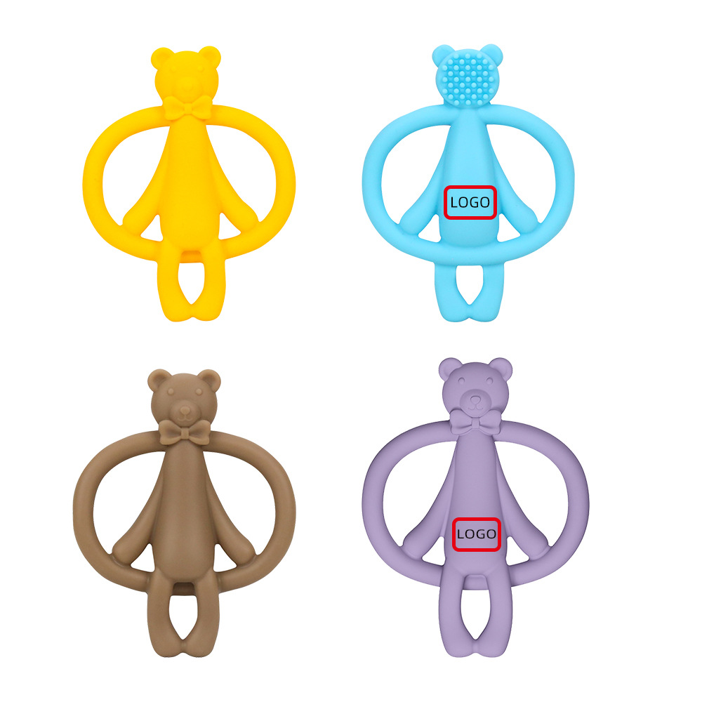 Bear teether custom color (minimum order of 300 pieces)