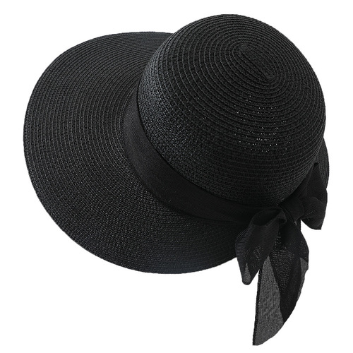 Summer Sun Hat for Women with Straw Hat, Bowler Hat, Overseas Travel Sun Protection Hat for Beach