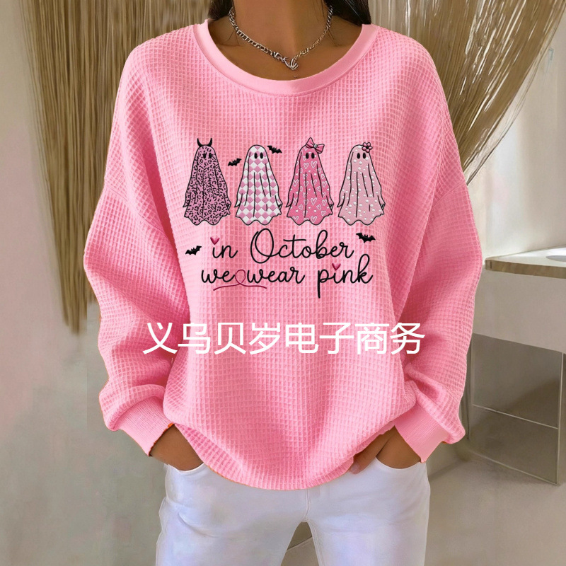 Hot Selling Long-Sleeved Women's New Loose Casual Autumn and Winter European and American Long-Sleeved Round Neck Sweatshirt Factory