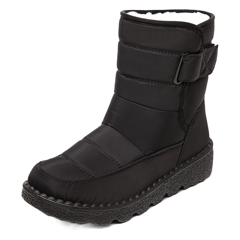 Saqilong, новинка 2025, экспортная хлопковая обувь, зимние сапоги, женские непромокаемые женские ботинки с высоким берцем, нескользящие женские ботинки с высоким берцем