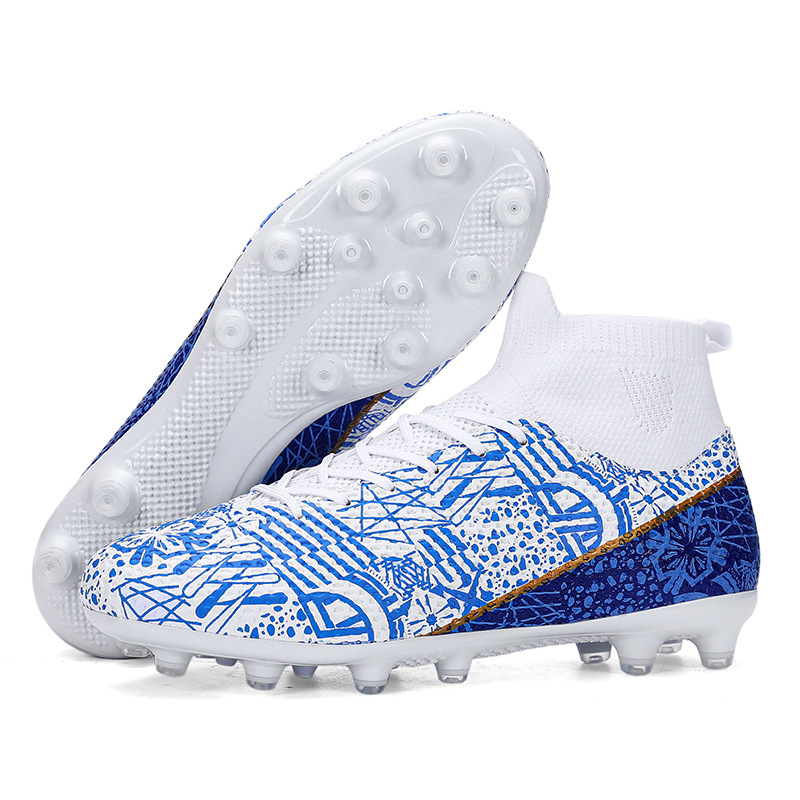 23 cross-border de alta zapatos de fútbol de uñas largas de uñas rotas competencia zapatos de entrenamiento hombres y mujeres zapatos de fútbol para adultos