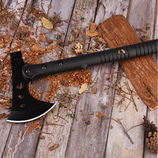 Outdoor Survival Ax Multifunctional Field Survival Ax High Hardness Tree Felling Logging Mountain Ax Field Survival Firewood Ax