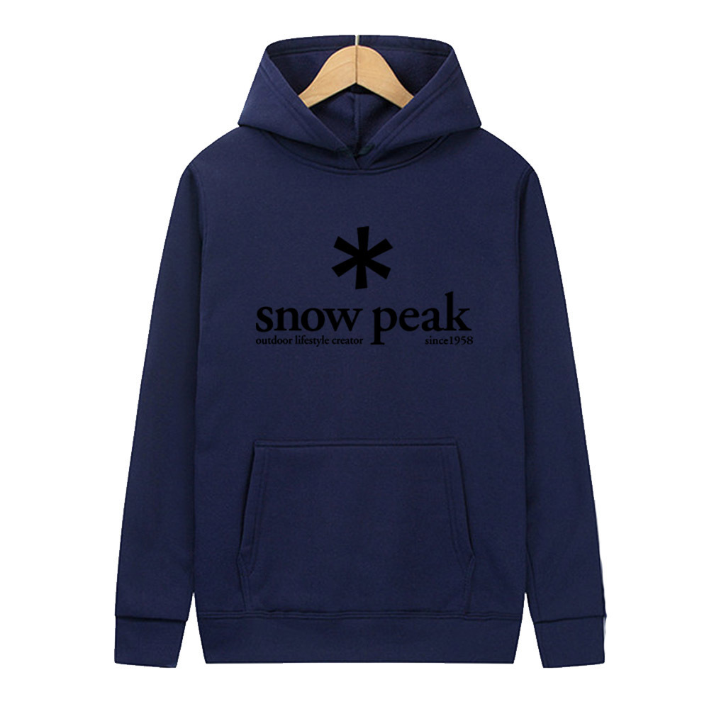 Snowflake pattern "snowpeak" carta print drawstring hooded