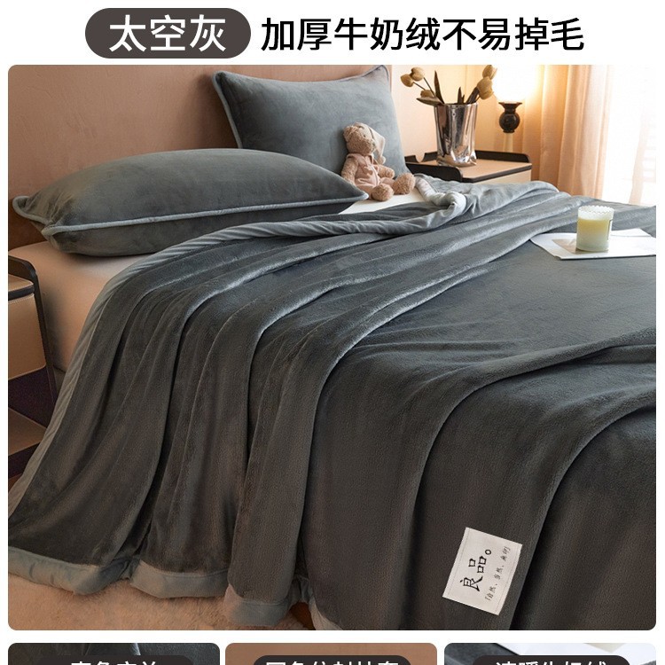 Añadir seda de conejo espesa sábanas de peluche de invierno de lana de coral dormitorio una sola manta de peluche nueva