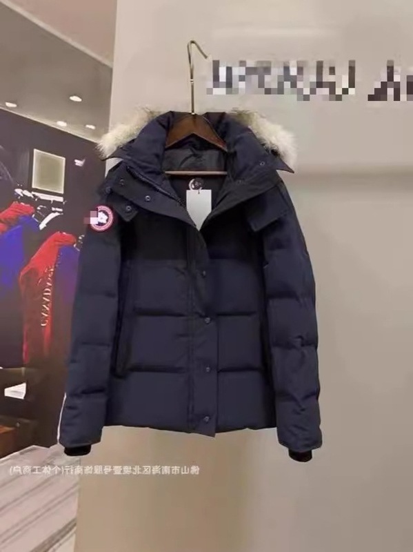 新款正确版大鹅大口袋男女情侣派克棉服连帽加厚保暖防风外套|undefined