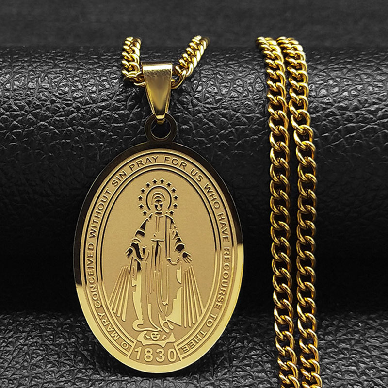 Virgin Mary Necklace 1