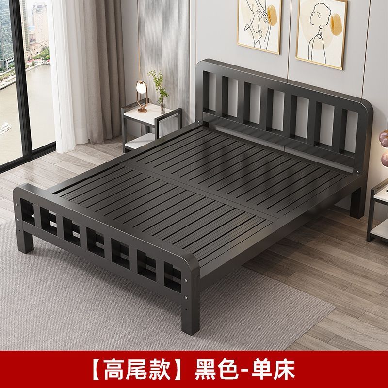 铁艺床加固加厚双人床1.8铁床单人1.0米铁架床现代简约1.5m家用|undefined