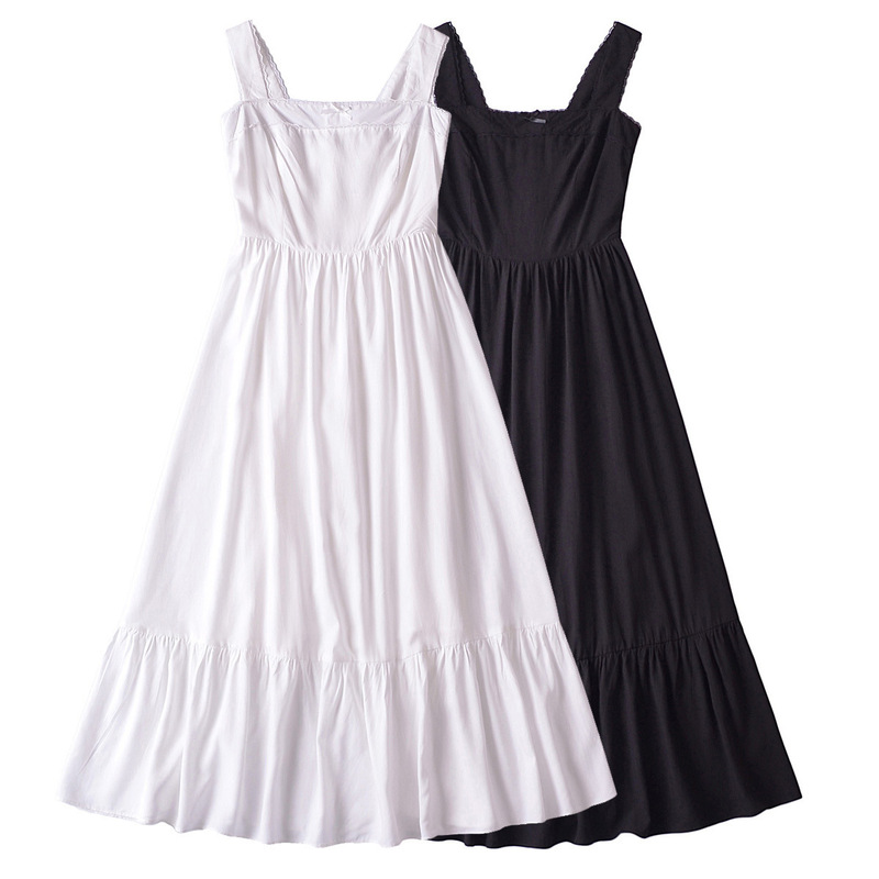 Spring and Summer 2024 New French Square Collar Mid-length dress Sweet Bow Sexy Slim-fit Vest Dress Spring and Summer 2024 New French Square Collar Mid-length dress Sweet Bow Sexy Slim-fit Vest Dress