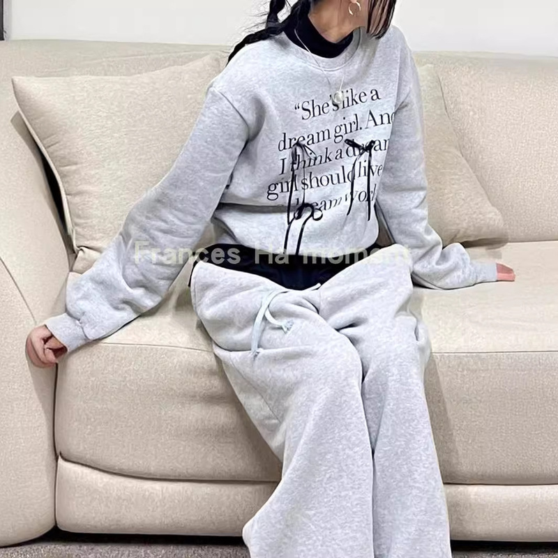 Factory Clearance] Korean Dongdaemun Retro Lazy Bow Age-Reducing Loose Terry Sweatshirt Women's Top