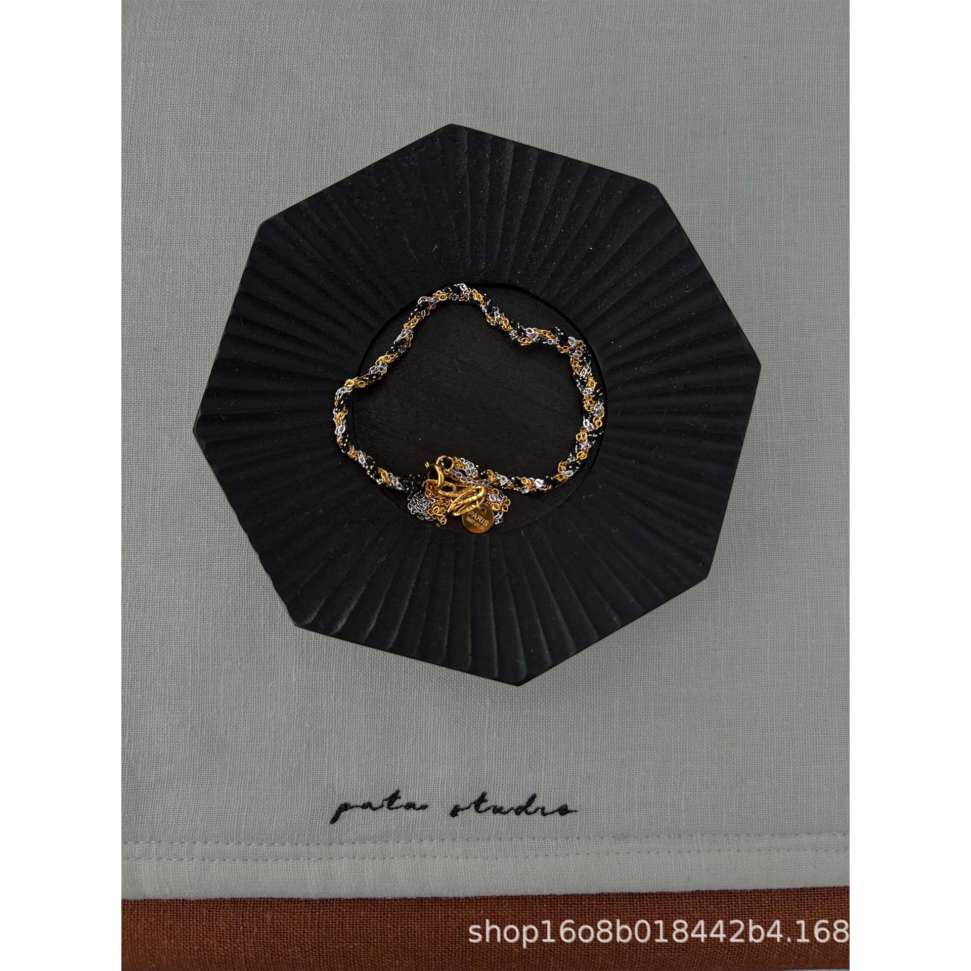 301法式编制不掉色项链手链多选择黑金配色了不起盖茨比时代灵感