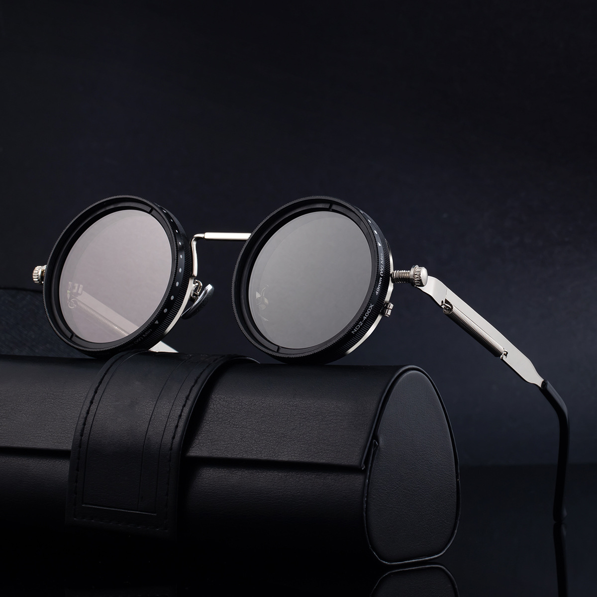 ND9 Adjustable Light Reduction Sunglasses For Women, UV Protection Polarized Fishing Sunglasses For Men, Anti-Glare Driving Retro_voghion.com