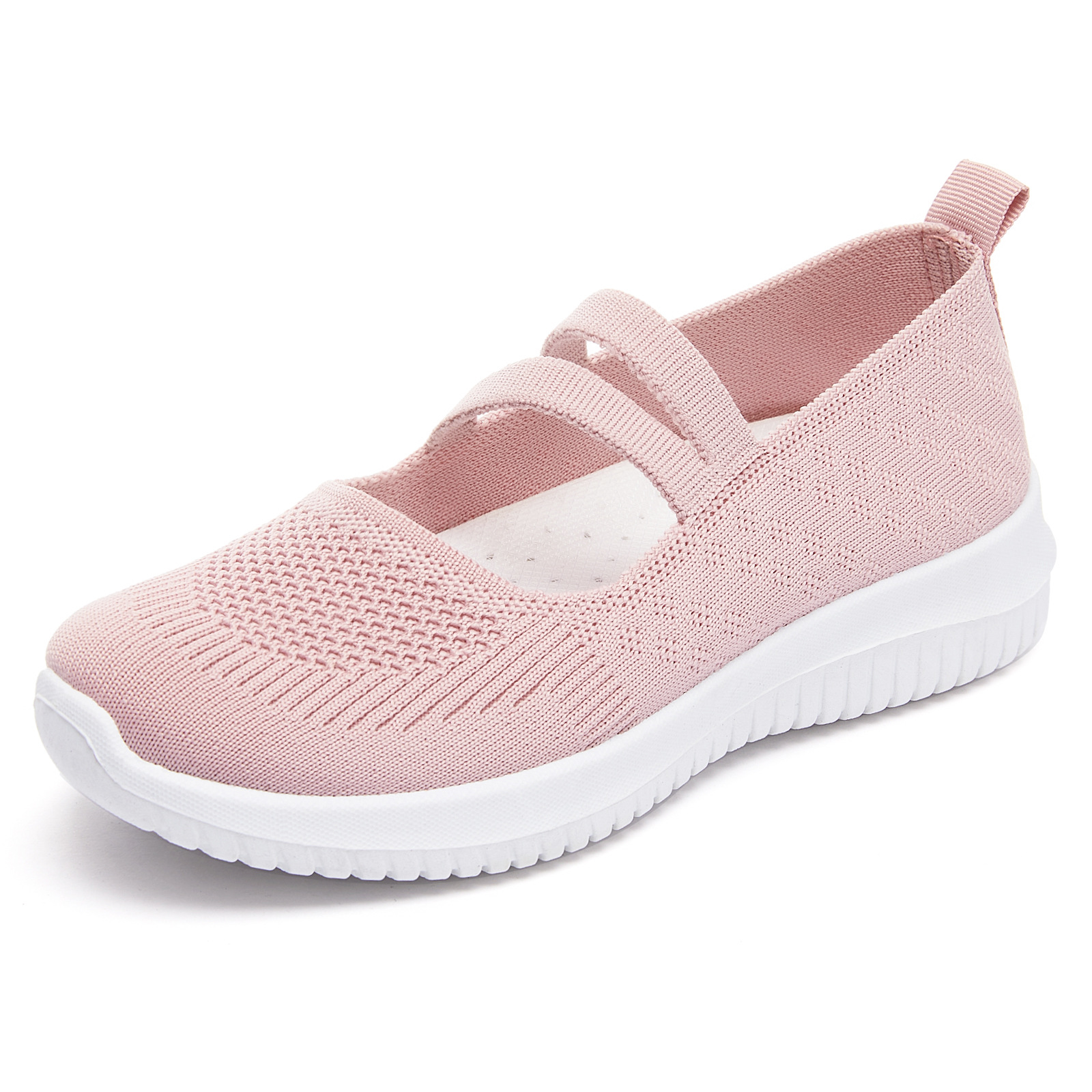 Zapatos de mujer para envío transfronterizo, zapatos de tela ligeros para verano, zapatos transpirables de punto con suela blanda, zapatos casuales para mamá. image 9