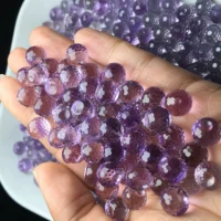 Натуральный аметист граненый, Спецификация: около 10mm можно сделать DIY подвески и другие поддержки для трансграничной оптовой торговли