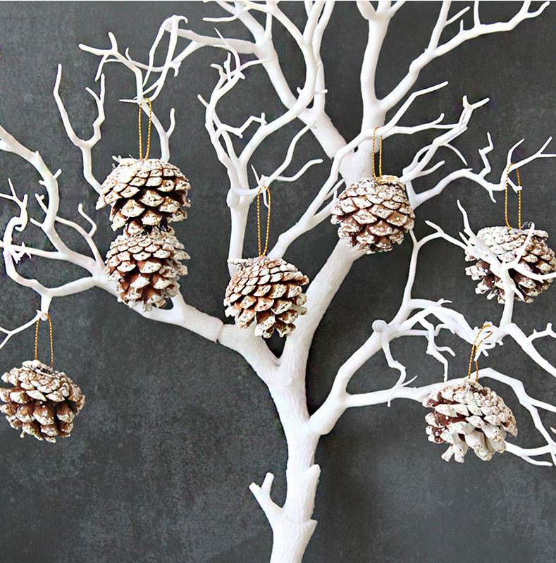 Abierto puro natural Pino cono Navidad decoración Navidad suministros escena Decoración Accesorios árbol de Navidad Accesorios
