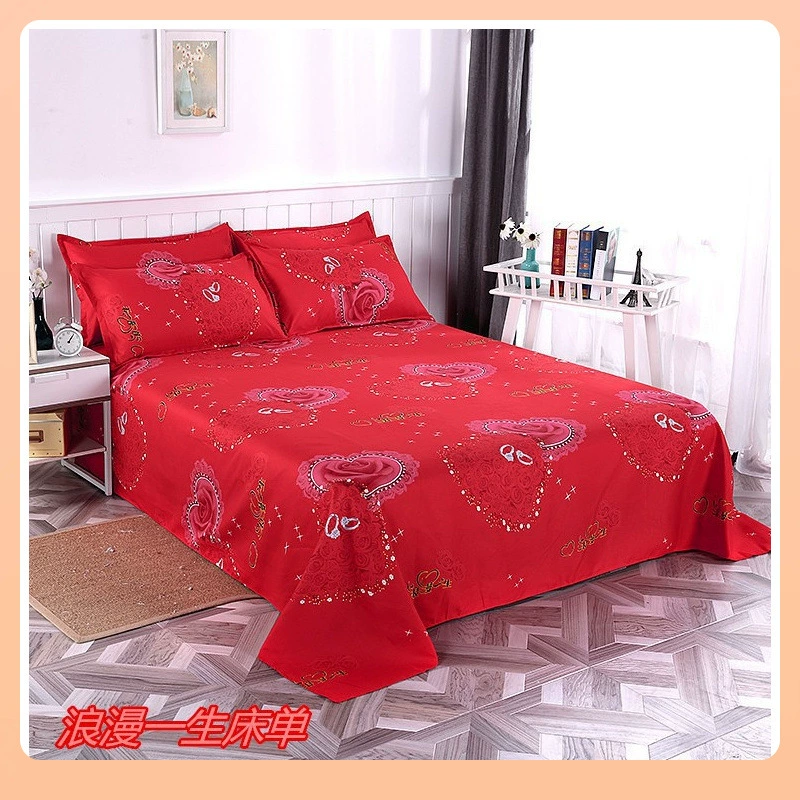 ✅PK7J хлопчатобумажные простыни свадебные праздничные большие красные толстые свадебные одеяла 1.5m двойные