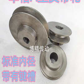 三角皮带轮铸铁电机轮1槽外径60-120毫米带内经键槽单槽A型皮带盘