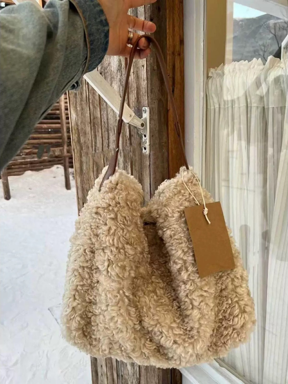 One-shoulder bag, capacious demi-season shoulder bag