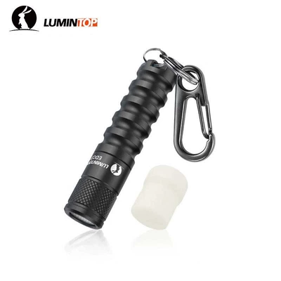 Leimingtu Edc01 Flashlight, Strong Light, Waterproof Mini Keychain Flashlight, Portable Emergency Lighting (UV fənərlər) - black