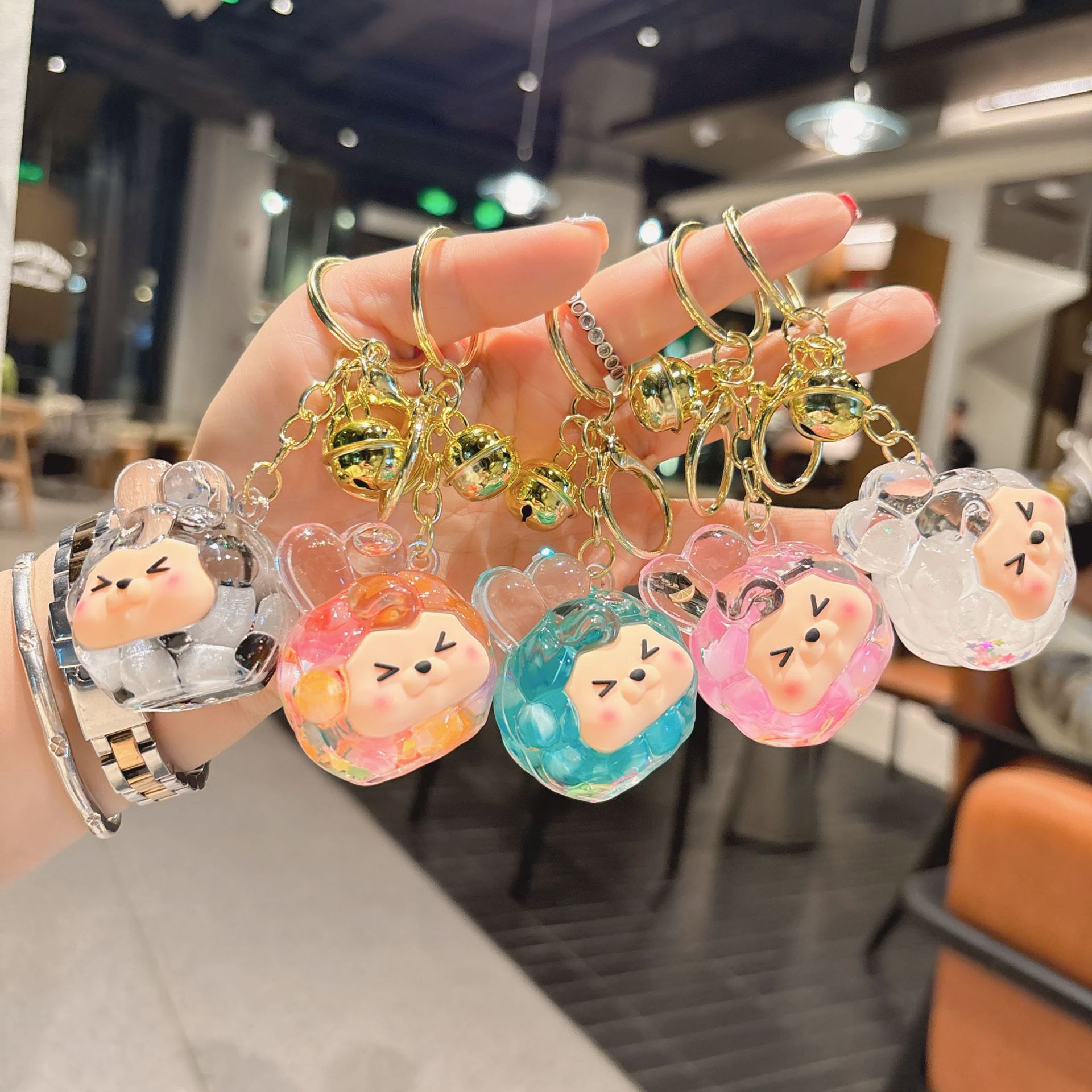 50g Weight Bag Pendant, Keychain Classification 1 Piece Quantity Festival, Shopping Occasion Acrylic Material Cartoon Character Pattern Unisex Gender Cute Style 1 Piece Cute Cartoon Character Acrylic Unisex Bag Pendant Keychain 5